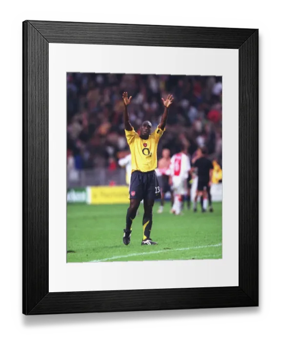 Framed Print : Sol Campbell's Triumph: Arsenal's 2-1 Victory Over Ajax in the UEFA Champions League, Amsterdam, 2005 Framed Print : Sol Campbell's Triumph: Arsenal's 2-1 Victory Over Ajax in the UEFA Champions League, Amsterdam, 2005
