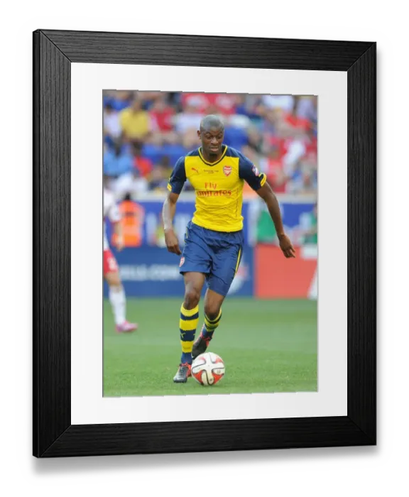Framed Print : Abou Diaby: Arsenal's Midfield Star Shines in Pre-Season Match vs. New York Red Bulls (2014)