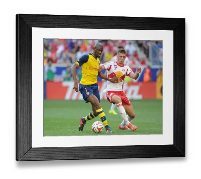 Framed Print : Abou Diaby vs. Matt Miazga: Clash in Pre-Season Friendly Between New York Red Bulls and Arsenal Framed Print : Abou Diaby vs. Matt Miazga: Clash in Pre-Season Friendly Between New York Red Bulls and Arsenal
