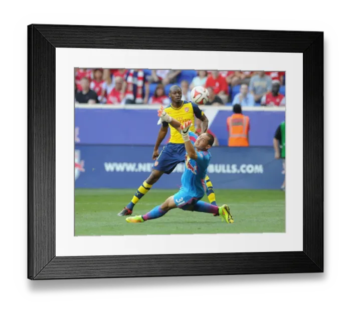 Framed Print : Abou Diaby's Disallowed Goal: Arsenal vs. New York Red Bulls, 2014 Pre-Season Friendly