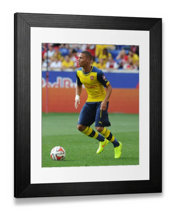 Framed Print : Arsenal's Kieran Gibbs Faces New York Red Bulls in Pre-Season Friendly