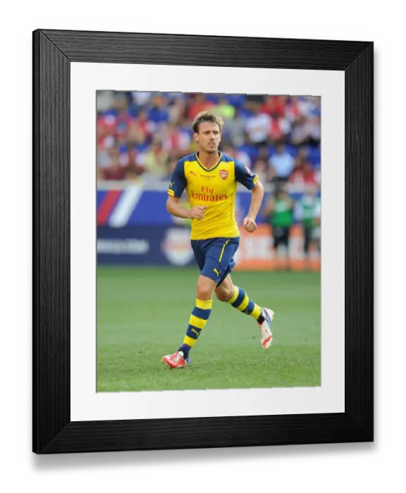 Framed Print : Nacho Monreal in Action: Arsenal vs. New York Red Bulls, 2014