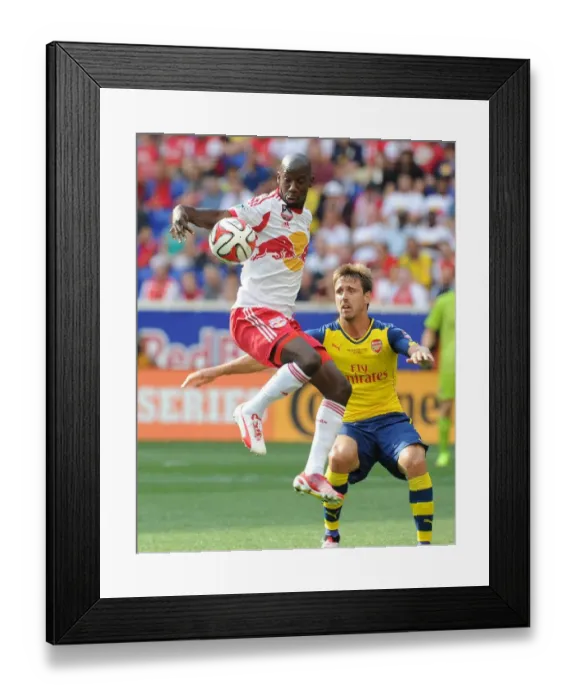 Framed Print : Monreal vs. Wright-Phillips: Intense Battle at New York Red Bulls vs. Arsenal Pre-Season Friendly Framed Print : Monreal vs. Wright-Phillips: Intense Battle at New York Red Bulls vs. Arsenal Pre-Season Friendly