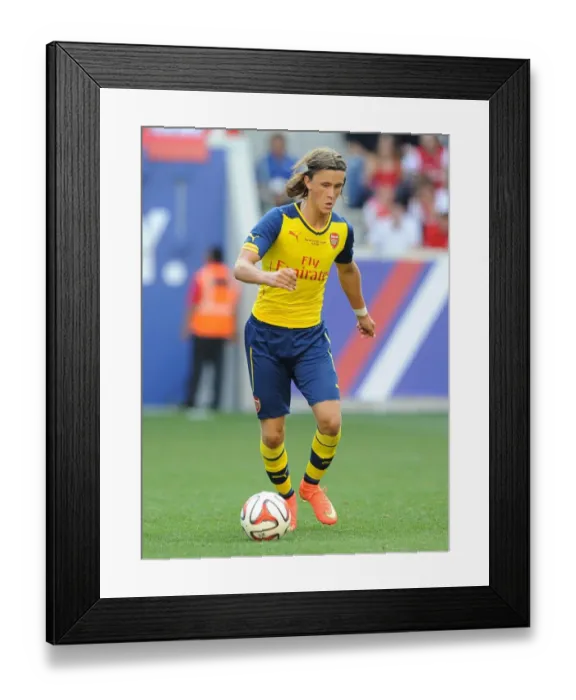 Framed Print : Arsenal vs. New York Red Bulls: Kris Olsson Faces Off in Pre-Season Friendly