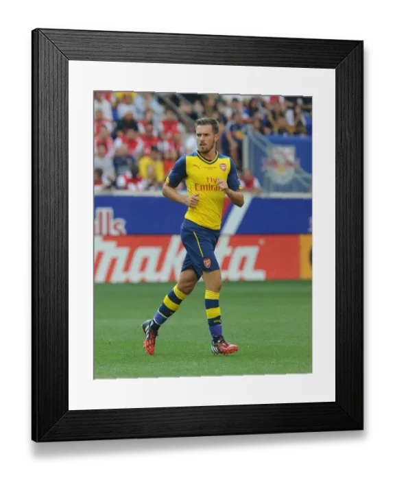 Framed Print : Aaron Ramsey in Action: Arsenal vs. New York Red Bulls - Pre-Season Friendly (2014) Framed Print : Aaron Ramsey in Action: Arsenal vs. New York Red Bulls - Pre-Season Friendly (2014)