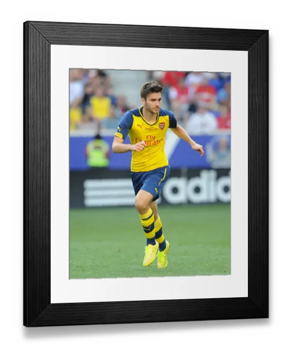 Framed Print : Jon Toral (Arsenal). New York Red Bulls 1: 0 Arsenal. Pre Season Friendly. Red Bulls Arena