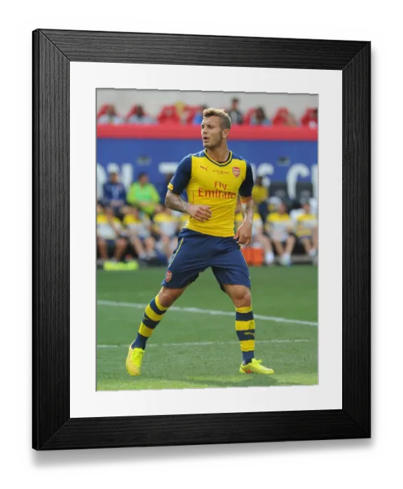 Framed Print : Jack Wilshere in Action: Arsenal vs New York Red Bulls, 2014