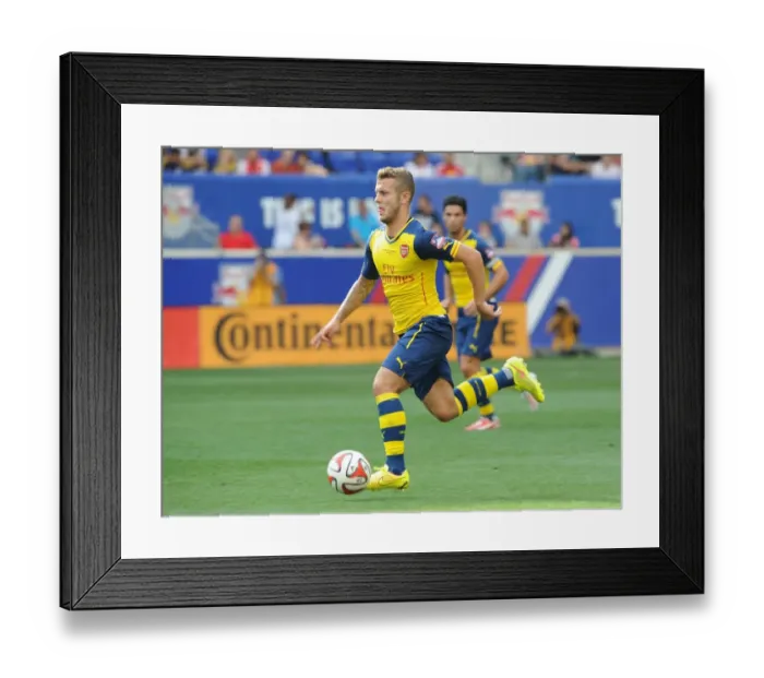 Framed Print : Jack Wilshere in Action: Arsenal vs New York Red Bulls, 2014