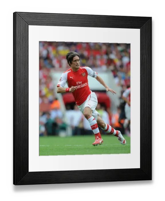 Framed Print : Arsenal's Tomas Rosicky in Action against Benfica at the Emirates Cup, 2014 Framed Print : Arsenal's Tomas Rosicky in Action against Benfica at the Emirates Cup, 2014