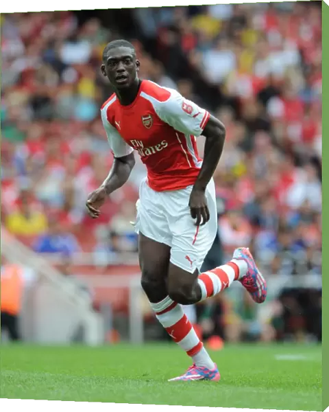 Arsenal's Yaya Sanogo Scores in 5-1 Emirates Cup Victory over Benfica, 2014