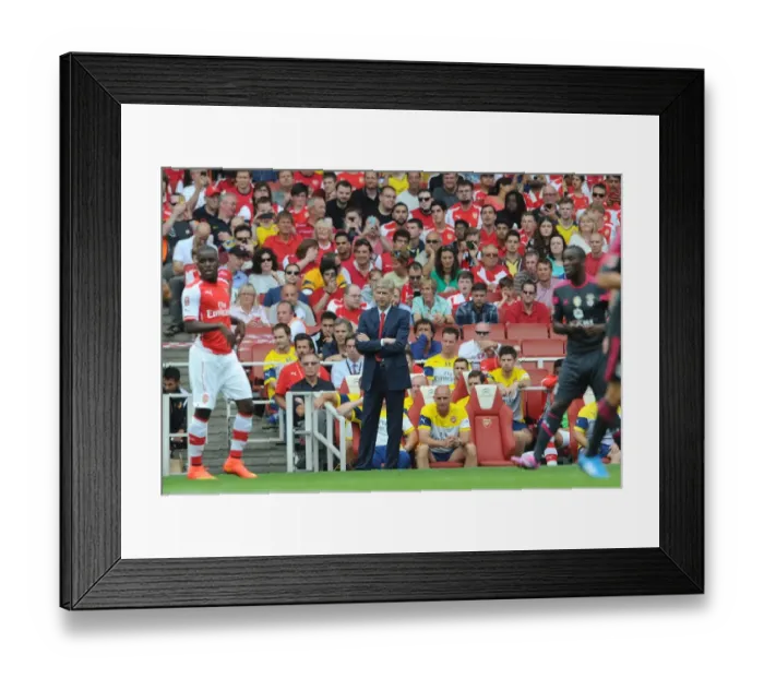 Framed Print : Arsene Wenger the Arsenal Manager. Arsenal 5: 1 Benfica. The Emirates Cup, Day 1. Emirates Stadium Framed Print : Arsene Wenger the Arsenal Manager. Arsenal 5: 1 Benfica. The Emirates Cup, Day 1. Emirates Stadium