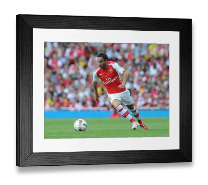 Framed Print : Santi Cazorla: Arsenal's Midfield Maestro in Action Against AS Monaco, Emirates Cup 2014 Framed Print : Santi Cazorla: Arsenal's Midfield Maestro in Action Against AS Monaco, Emirates Cup 2014