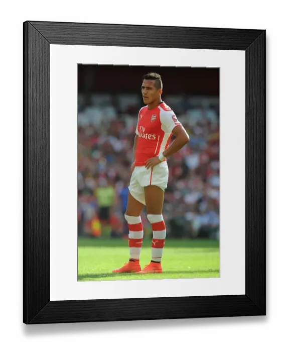 Framed Print : Alexis Sanchez in Action: Arsenal vs AS Monaco, Emirates Cup 2014 Framed Print : Alexis Sanchez in Action: Arsenal vs AS Monaco, Emirates Cup 2014