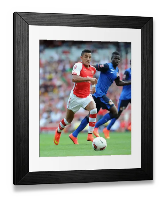 Framed Print : Alexis Sanchez: Arsenal's Dynamic Force Against AS Monaco, Emirates Cup 2014 Framed Print : Alexis Sanchez: Arsenal's Dynamic Force Against AS Monaco, Emirates Cup 2014