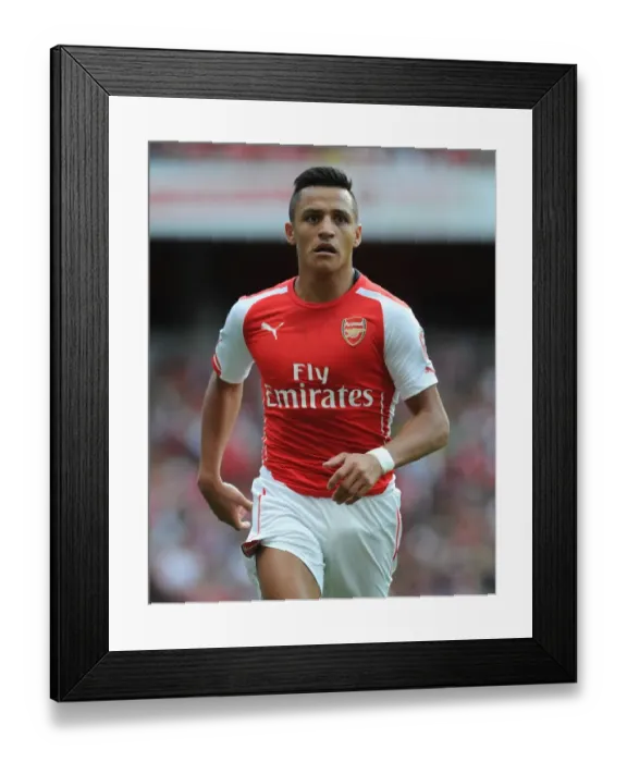 Framed Print : Alexis Sanchez in Action: Arsenal vs AS Monaco, Emirates Cup 2014 Framed Print : Alexis Sanchez in Action: Arsenal vs AS Monaco, Emirates Cup 2014