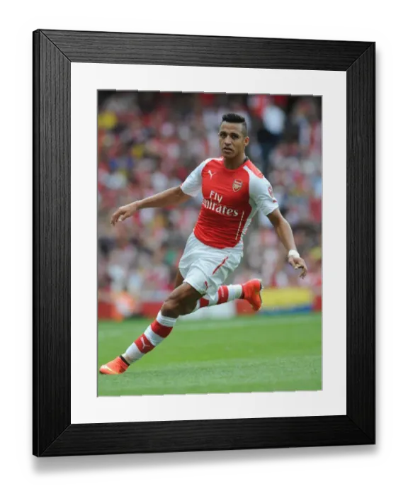 Framed Print : Alexis Sanchez in Action: Arsenal vs AS Monaco, Emirates Cup 2014 Framed Print : Alexis Sanchez in Action: Arsenal vs AS Monaco, Emirates Cup 2014