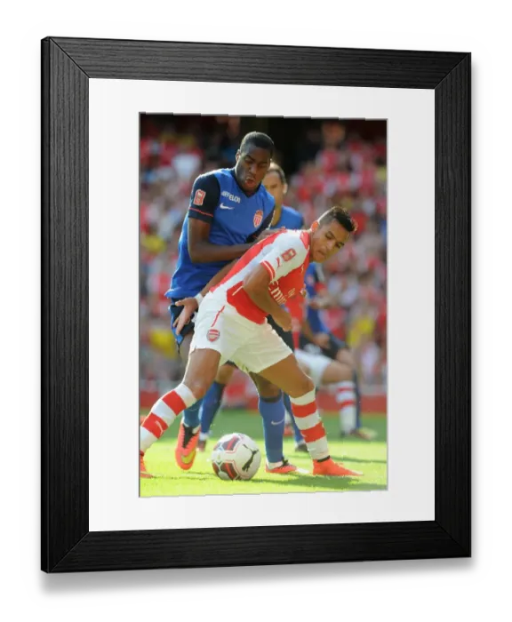 Framed Print : Clash of Stars: Sanchez vs. Kondogbia - Arsenal v AS Monaco, Emirates Cup 2014 Framed Print : Clash of Stars: Sanchez vs. Kondogbia - Arsenal v AS Monaco, Emirates Cup 2014