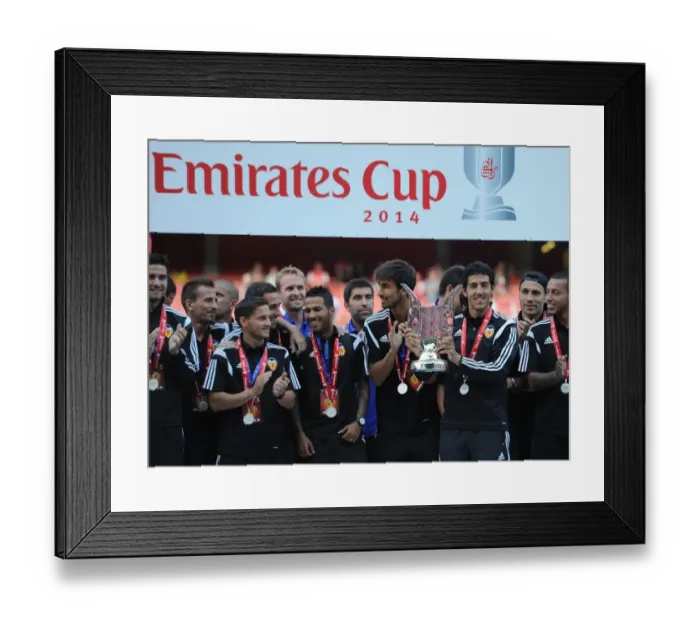 Framed Print : Dani Parejo Lifts Emirates Cup for AS Monaco after Arsenal Clash Framed Print : Dani Parejo Lifts Emirates Cup for AS Monaco after Arsenal Clash