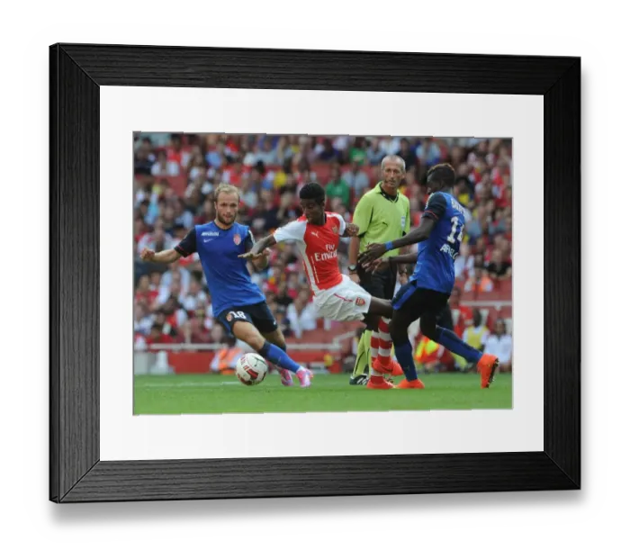 Framed Print : Arsenal vs AS Monaco: Clash between Zelalem, Germain, and Bakayoko at the Emirates Cup Framed Print : Arsenal vs AS Monaco: Clash between Zelalem, Germain, and Bakayoko at the Emirates Cup