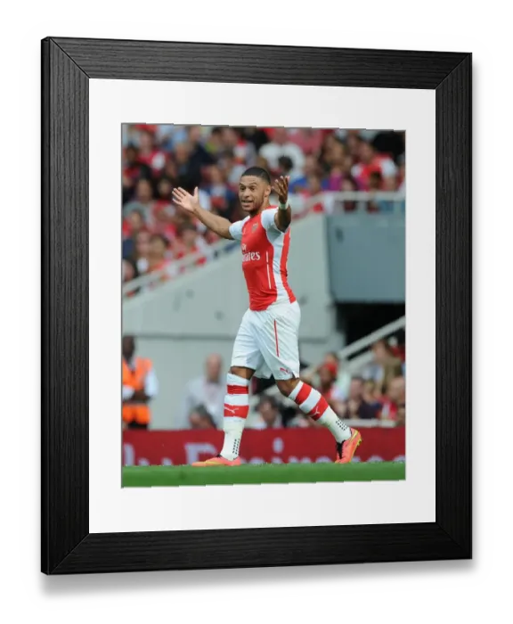 Framed Print : Alex Oxlade-Chamberlain in Action for Arsenal vs Benfica, Emirates Cup 2014 Framed Print : Alex Oxlade-Chamberlain in Action for Arsenal vs Benfica, Emirates Cup 2014
