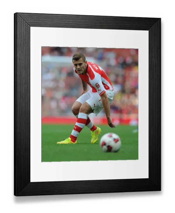 Framed Print : Jack Wilshere in Action: Arsenal vs Benfica, Emirates Cup 2014 Framed Print : Jack Wilshere in Action: Arsenal vs Benfica, Emirates Cup 2014