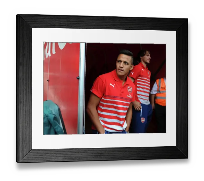 Framed Print : Alexis Sanchez: Arsenal's Star Forward in Emirates Cup Action