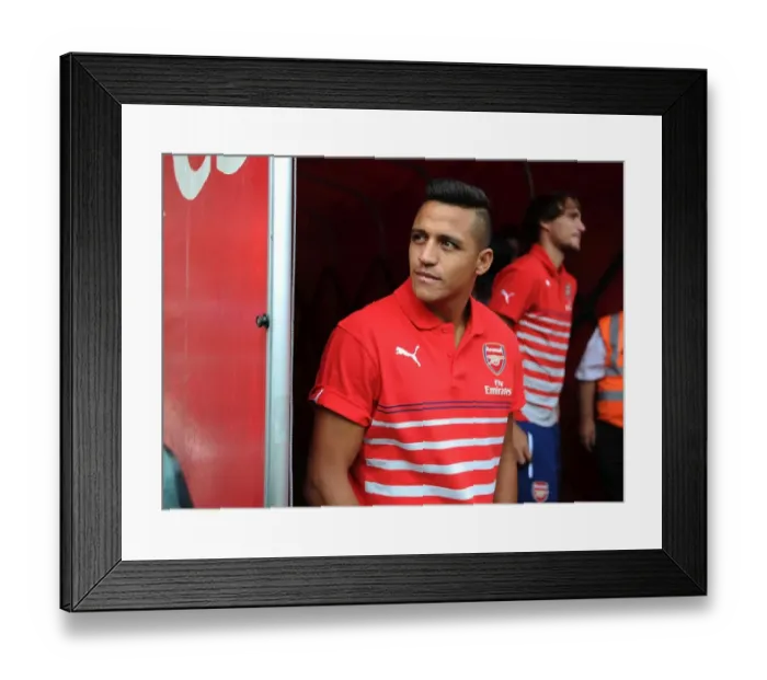 Framed Print : Alexis Sanchez: Arsenal's Radiant Forward Shines in Emirates Cup Showdown against Valencia and AS Monaco