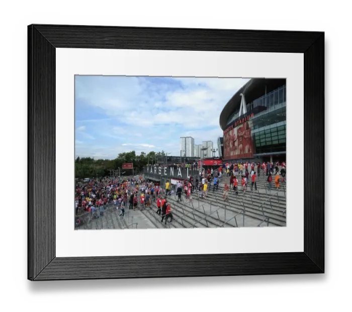 Framed Print : Arsenal vs Benfica: Football Rivalry at Emirates Stadium, 2014-15