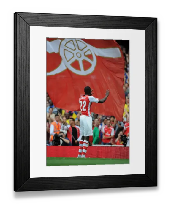 Framed Print : Arsenal's Yaya Sanogo Scores First Goal: Arsenal v Benfica, Emirates Cup 2014-15 Framed Print : Arsenal's Yaya Sanogo Scores First Goal: Arsenal v Benfica, Emirates Cup 2014-15