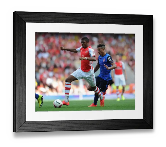 Framed Print : Chuba Akpom vs. Nabil Dirar: Battle at the Emirates Cup Framed Print : Chuba Akpom vs. Nabil Dirar: Battle at the Emirates Cup