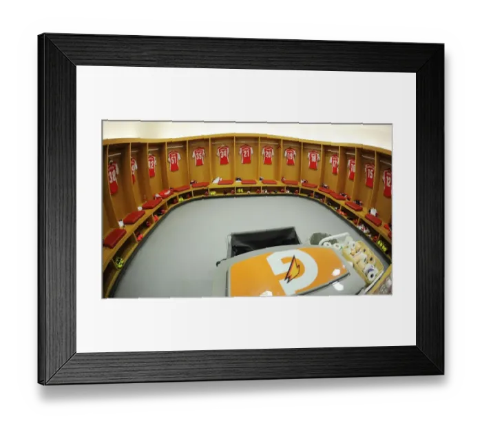 Framed Print : Behind the Scenes: Arsenal Football Club's Changing Room before Arsenal vs AS Monaco (2014-15) Framed Print : Behind the Scenes: Arsenal Football Club's Changing Room before Arsenal vs AS Monaco (2014-15)