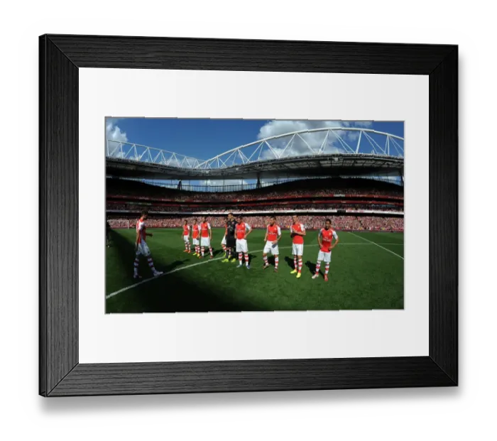 Framed Print : Arsenal Football Club: Gearing Up for Emirates Cup Clash Against AS Monaco (2014)