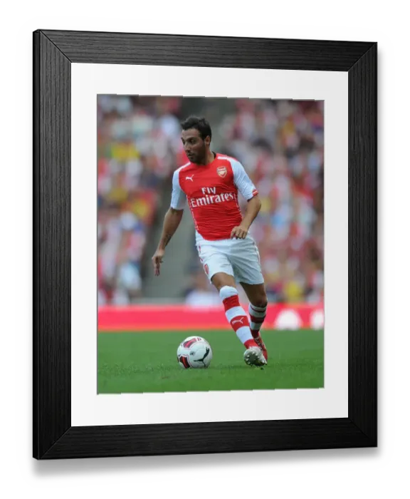 Framed Print : Santi Cazorla: In Action for Arsenal against AS Monaco, Emirates Cup 2014 Framed Print : Santi Cazorla: In Action for Arsenal against AS Monaco, Emirates Cup 2014
