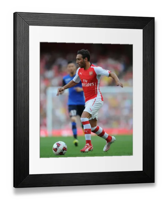 Framed Print : Santi Cazorla: In Action Against AS Monaco, Emirates Cup 2014 Framed Print : Santi Cazorla: In Action Against AS Monaco, Emirates Cup 2014