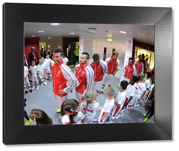 Arsenal's Laurent Koscielny Before Emirates Cup Match vs AS Monaco, 2014