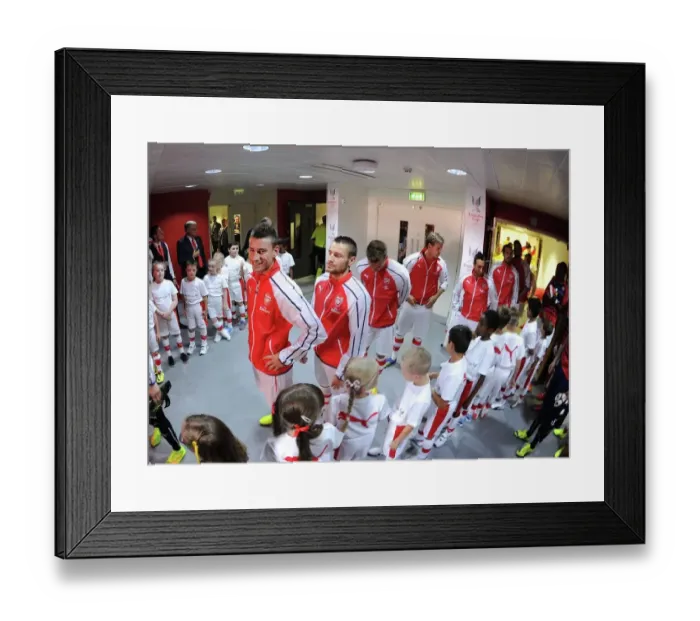 Framed Print : Arsenal's Laurent Koscielny Before Emirates Cup Match vs AS Monaco, 2014 Framed Print : Arsenal's Laurent Koscielny Before Emirates Cup Match vs AS Monaco, 2014