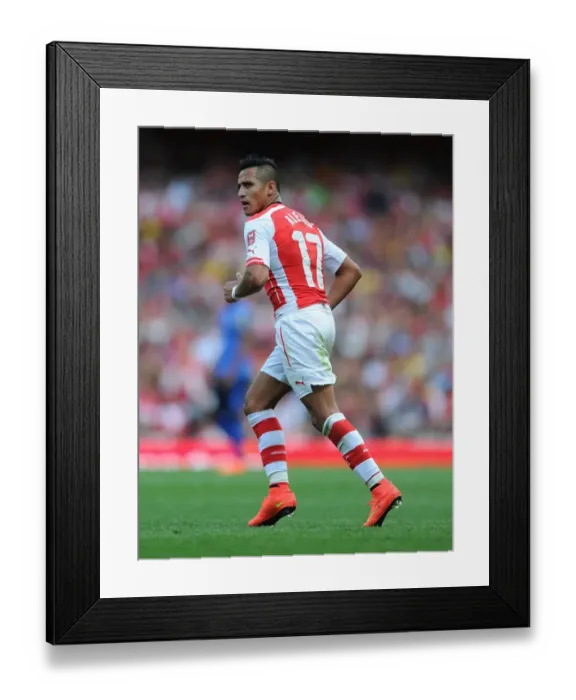 Framed Print : Alexis Sanchez: Arsenal's Dynamic Force Against AS Monaco, Emirates Cup 2014 Framed Print : Alexis Sanchez: Arsenal's Dynamic Force Against AS Monaco, Emirates Cup 2014