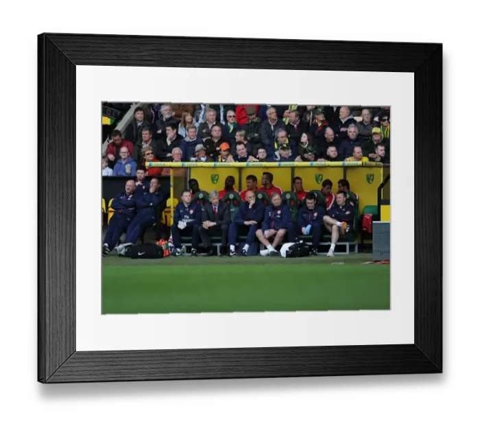Framed Print : Arsene Wenger and Steve Bould on the Touchline: Norwich City vs. Arsenal, Premier League 2013-14 Framed Print : Arsene Wenger and Steve Bould on the Touchline: Norwich City vs. Arsenal, Premier League 2013-14