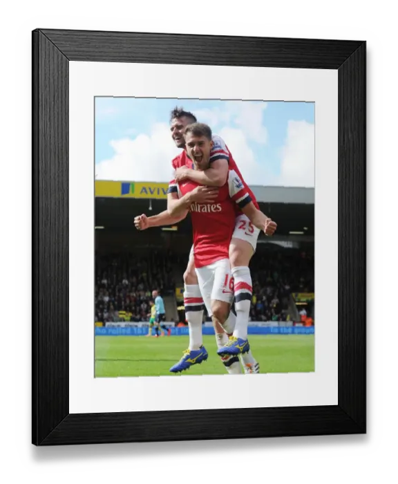 Framed Print : Arsenal's Unforgettable Moment: Ramsey and Jenkinson's Glory Dance (2013-14) Framed Print : Arsenal's Unforgettable Moment: Ramsey and Jenkinson's Glory Dance (2013-14)