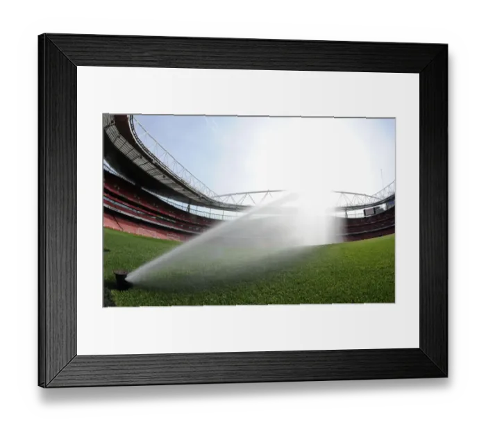 Framed Print : Pre-Match View: Emirates Stadium - Arsenal vs West Bromwich Albion (Premier League, 2013-14)