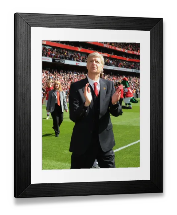 Framed Print : Arsene Wenger's Post-Match Reaction: Arsenal's Triumph over West Bromwich Albion (2013-14) Framed Print : Arsene Wenger's Post-Match Reaction: Arsenal's Triumph over West Bromwich Albion (2013-14)