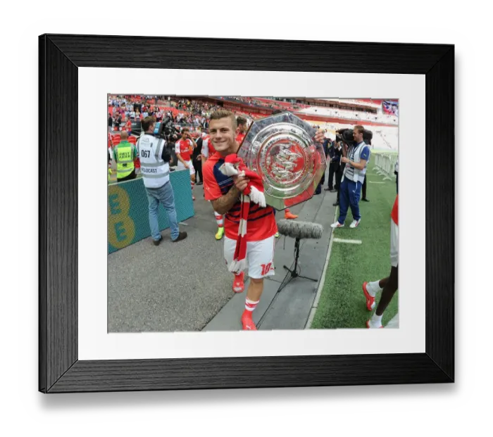 Framed Print : Jack Wilshere's Triumphant Moment: Arsenal vs Manchester City - FA Community Shield 2014 / 15 Framed Print : Jack Wilshere's Triumphant Moment: Arsenal vs Manchester City - FA Community Shield 2014 / 15