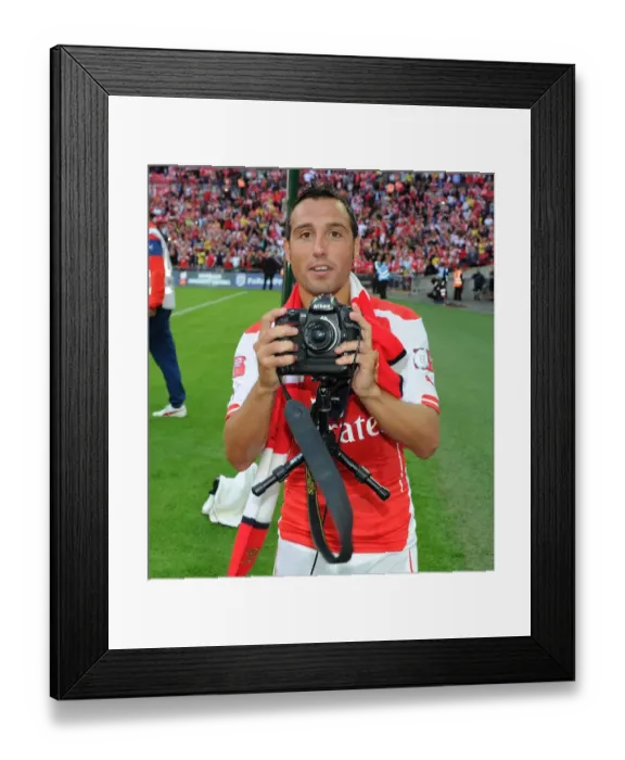 Framed Print : Santi Cazorla's Emotional Moment after Arsenal's FA Community Shield Defeat to Manchester City Framed Print : Santi Cazorla's Emotional Moment after Arsenal's FA Community Shield Defeat to Manchester City