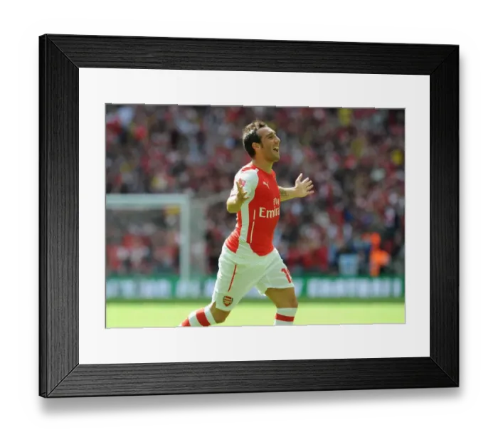 Framed Print : Santi Cazorla Scores the Opener: Arsenal Kicks Off 2014 / 15 Season with Victory over Manchester City (FA Community Shield) Framed Print : Santi Cazorla Scores the Opener: Arsenal Kicks Off 2014 / 15 Season with Victory over Manchester City (FA Community Shield)