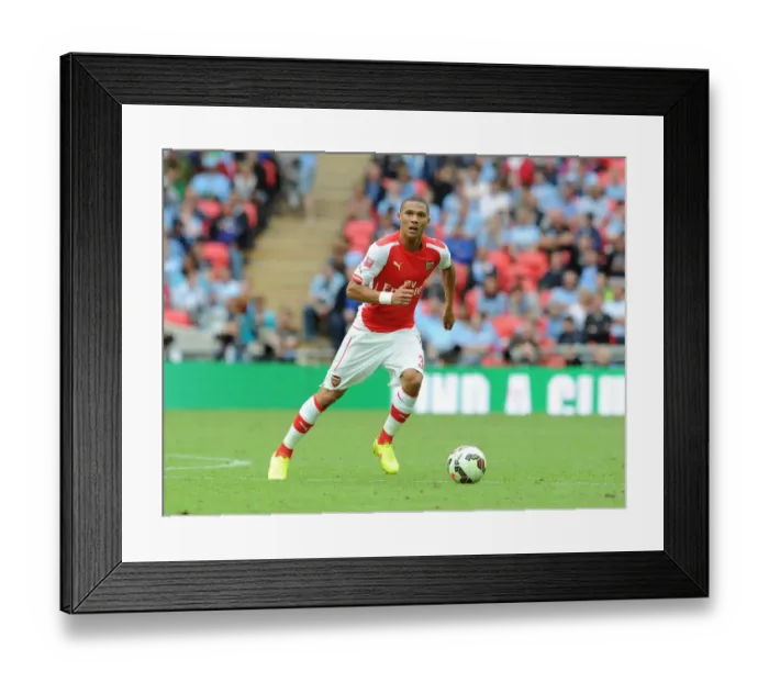 Framed Print : Arsenal's Kieran Gibbs in Action against Manchester City - FA Community Shield 2014 / 15 Framed Print : Arsenal's Kieran Gibbs in Action against Manchester City - FA Community Shield 2014 / 15