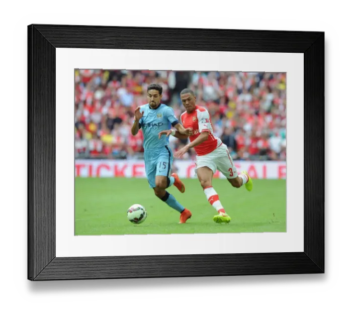Framed Print : Clash of Wings: Gibbs vs Navas - Arsenal vs Manchester City FA Community Shield 2014 Framed Print : Clash of Wings: Gibbs vs Navas - Arsenal vs Manchester City FA Community Shield 2014