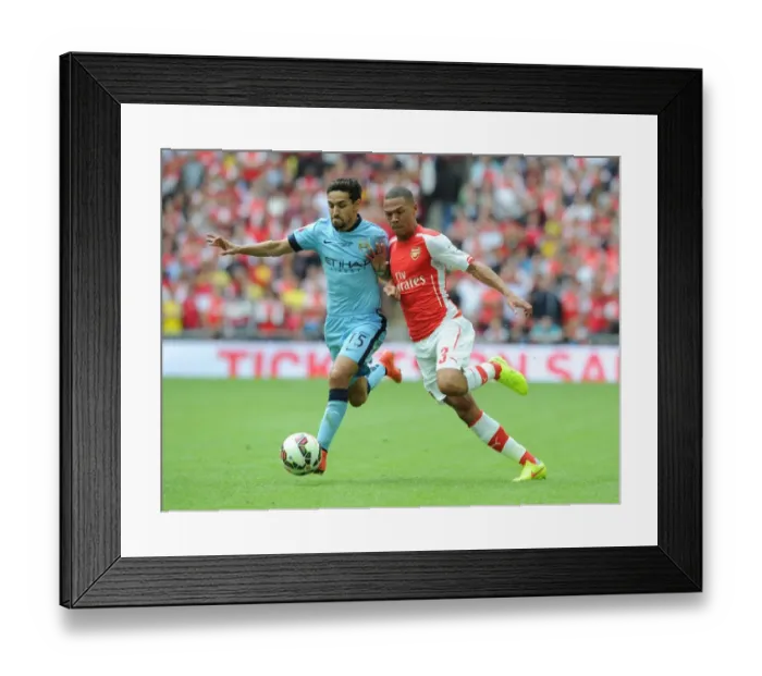 Framed Print : Clash of Titans: Gibbs vs Navas - Arsenal vs Manchester City FA Community Shield Showdown Framed Print : Clash of Titans: Gibbs vs Navas - Arsenal vs Manchester City FA Community Shield Showdown