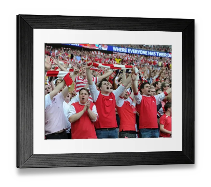 Framed Print : Arsenal Fans Celebrate FA Cup Victory: Arsenal 3-2 Hull City at Wembley, May 17, 2014 Framed Print : Arsenal Fans Celebrate FA Cup Victory: Arsenal 3-2 Hull City at Wembley, May 17, 2014