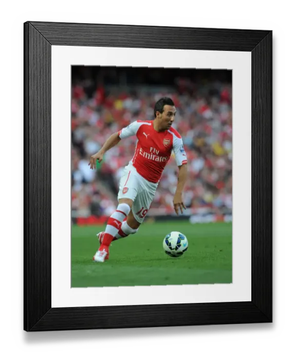 Framed Print : Santi Cazorla: Arsenal's Midfield Maestro in Action Against Crystal Palace, Premier League 2014 / 15