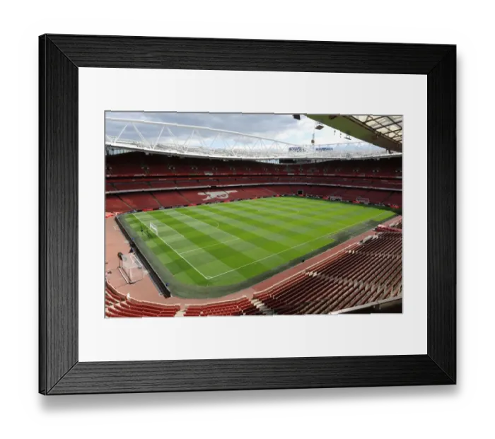 Framed Print : Pre-Match Atmosphere at Emirates Stadium: Arsenal vs Crystal Palace, Premier League 2014 / 15